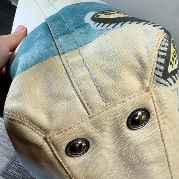 Coach Cream and Gray beach Starfish Canvas Tote - Picture 6 of 15